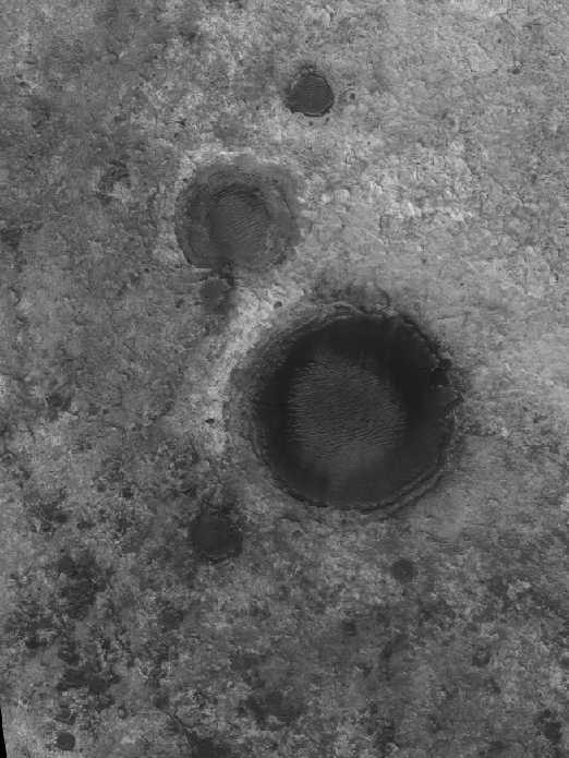 Craters in Mawrth Vallis