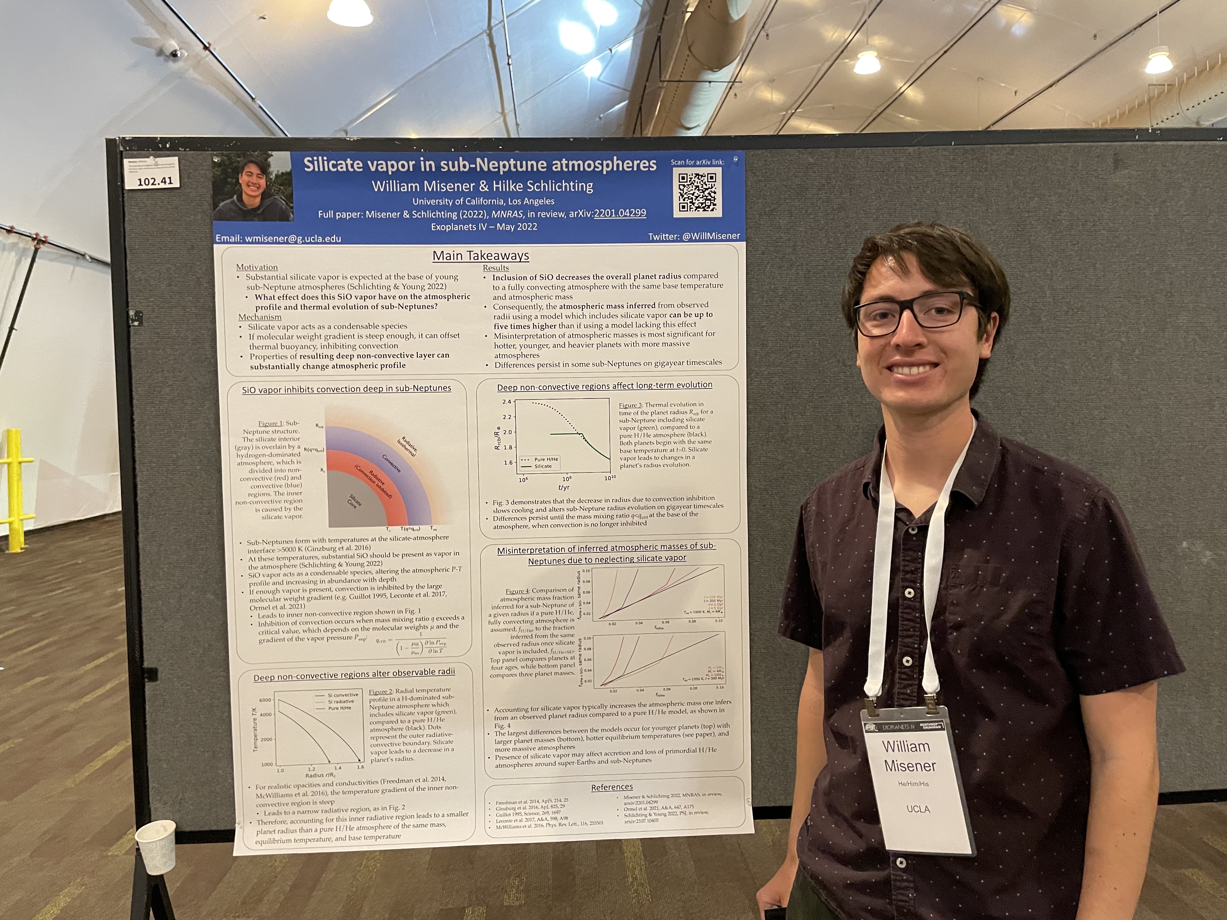 Presenting a poster at Exoplanets IV in May 2022